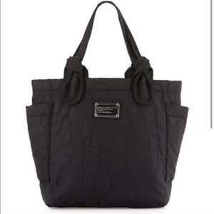Marc Jacobs Black Quilted Nylon Tote